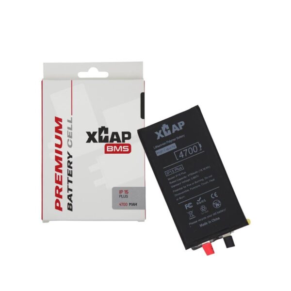 Battery Cell without Flex for iPhone 15 Plus (BMS) (4700 mAh) (Spot Weld Required)