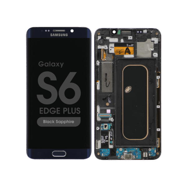 OLED Screen and Digitizer Assembly w/ Frame for Samsung Galaxy S6 Edge Plus (G928) (Black Sapphire)