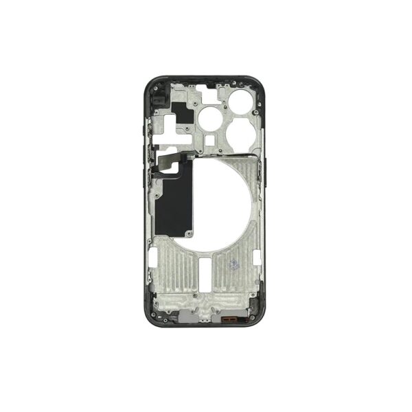 Mid Frame w/ Power Flex / Volume Flex for iPhone 15 Pro (US Version) (Black Titanium)