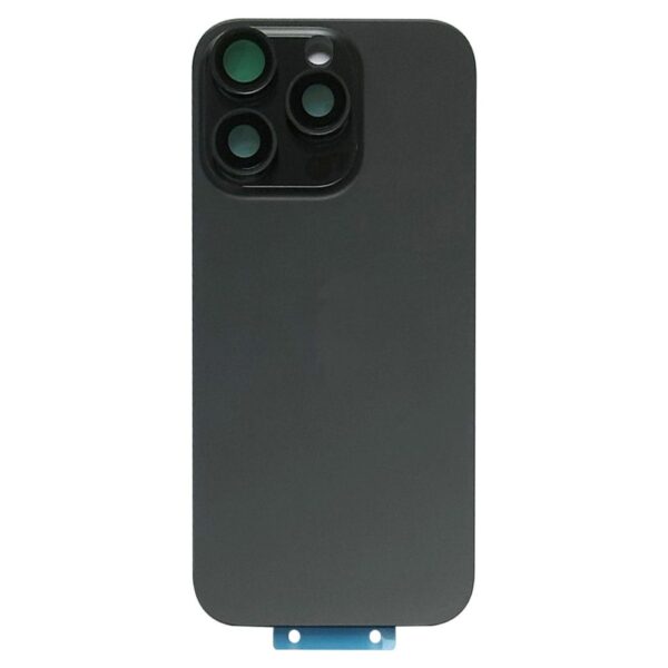Back Glass w/ Camera Lens / MagSafe Magnet for iPhone 16 Pro (Black Titanium) (No Logo)