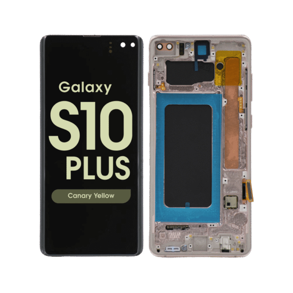 OLED Screen and Digitizer Assembly w/ Frame for Samsung Galaxy S10 Plus (G975) (Canary Yellow)