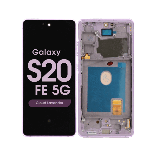 OLED Screen and Digitizer Assembly w/ Frame for Samsung Galaxy S20 FE 5G (G780 / G781) (Cloud Lavender)