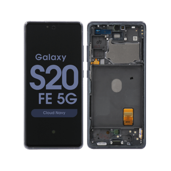 OLED Screen and Digitizer Assembly w/ Frame for Samsung Galaxy S20 FE 5G (G780 / G781) (Cloud Navy)