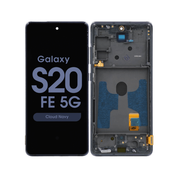 OLED Screen and Digitizer Assembly w/ Frame for Samsung Galaxy S20 FE 5G (G780 / G781) (Cloud Navy)