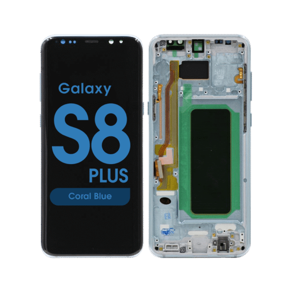 OLED Screen and Digitizer Assembly w/ Frame for Samsung Galaxy S8 Plus (G955) (Coral Blue)