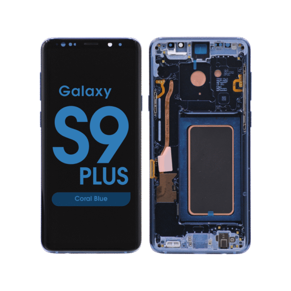 OLED Screen and Digitizer Assembly w/ Frame for Samsung Galaxy S9 Plus (G965) (Coral Blue)
