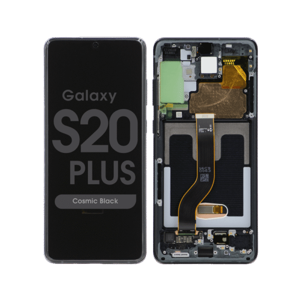 OLED Screen and Digitizer Assembly w/ Frame for Samsung Galaxy S20 Plus (G985) (Cosmic Black)