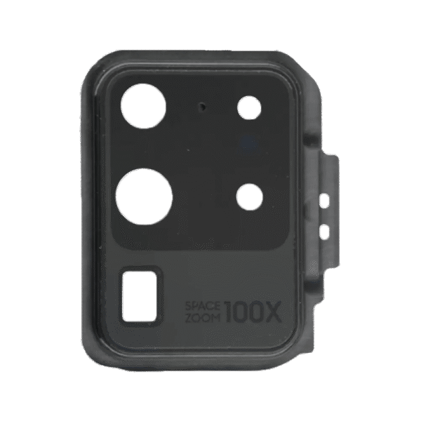 Rear Camera Lens and Cover Bezel Ring w/ Adhesive for Samsung Galaxy S20 Ultra (G988) (Cosmic Black)