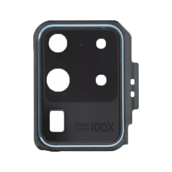 Rear Camera Lens and Cover Bezel Ring w/ Adhesive for Samsung Galaxy S20 Ultra (G988) (Cosmic Blue)