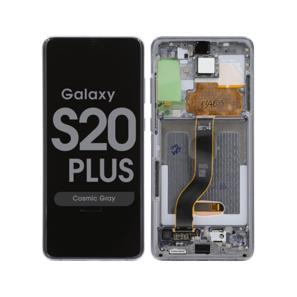 OLED Screen and Digitizer Assembly w/ Frame for Samsung Galaxy S20 Plus (G985) (Cosmic Gray)