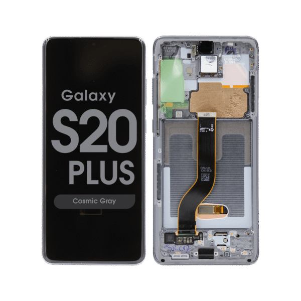 OLED Screen and Digitizer Assembly w/ Frame for Samsung Galaxy S20 Plus (G985) (Cosmic Gray)
