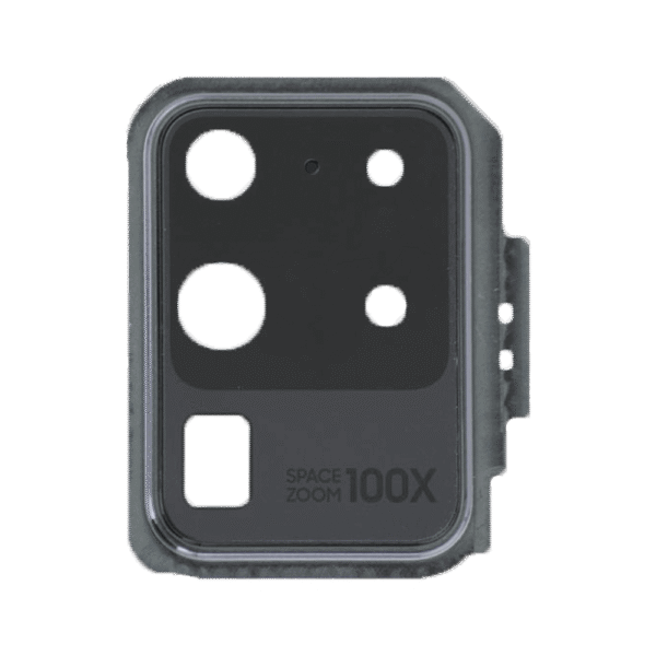 Rear Camera Lens and Cover Bezel Ring w/ Adhesive for Samsung Galaxy S20 Ultra (G988) (Cosmic Gray)