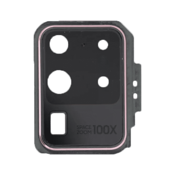 Rear Camera Lens and Cover Bezel Ring w/ Adhesive for Samsung Galaxy S20 Ultra (G988) (Cosmic Pink)