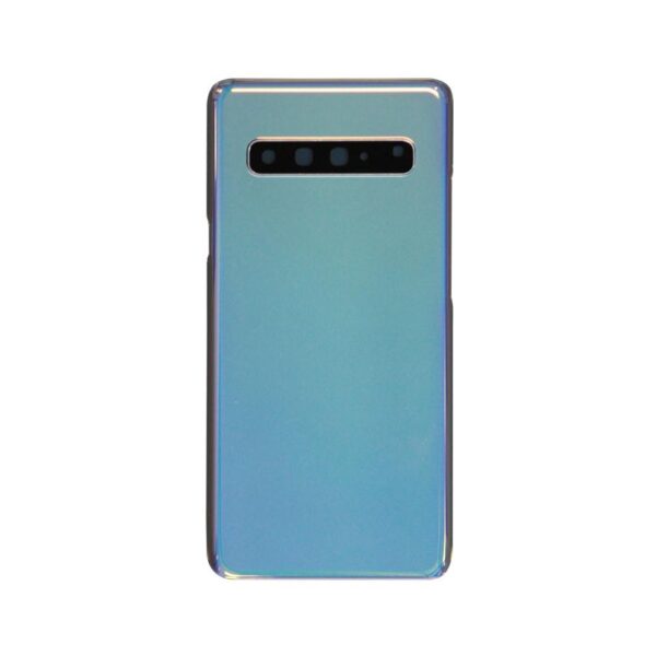 Back Cover w/ Adhesive / Camera Lens for Samsung Galaxy S10 5G (G977) (No Logo) (Crown Silver)