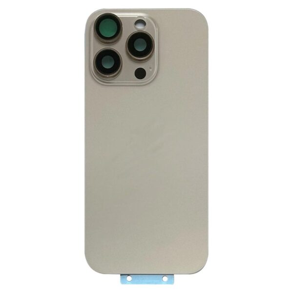 Back Glass w/ Camera Lens / MagSafe Magnet for iPhone 16 Pro (Desert Titanium) (No Logo)