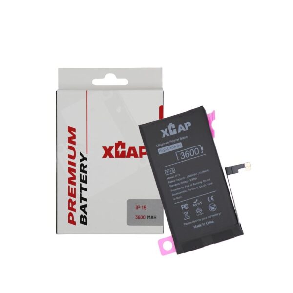 Extended Capacity Battery for iPhone 15 (3600 mAh)