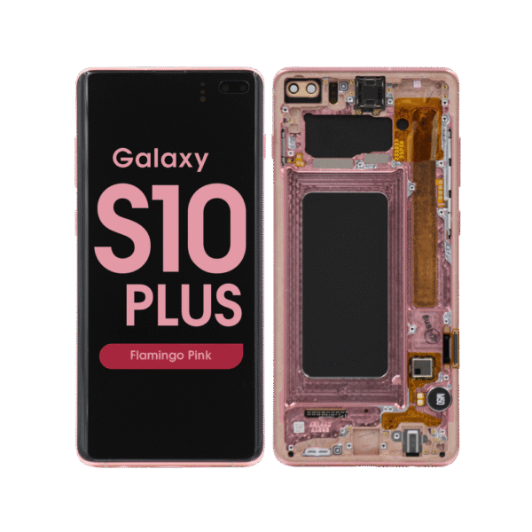 OLED Screen and Digitizer Assembly w/ Frame for Samsung Galaxy S10 Plus (G975) (Flamingo Pink)