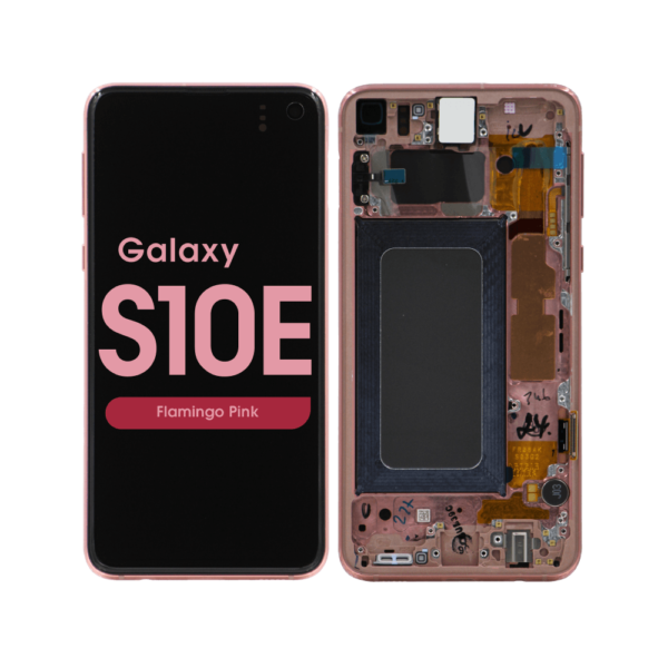 OLED Screen and Digitizer Assembly w/ Frame for Samsung Galaxy S10e (G970) (Flamingo Pink)