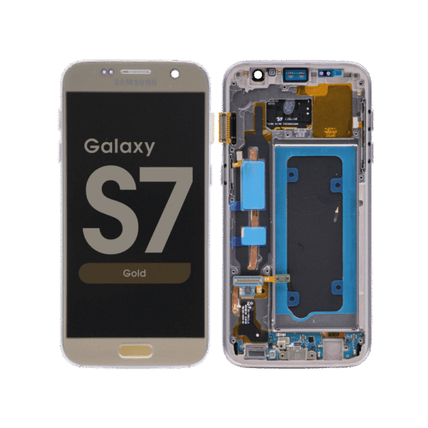 OLED Screen and Digitizer Assembly w/ Frame for Samsung Galaxy S7 (US Models Only) (G930)  (Gold)