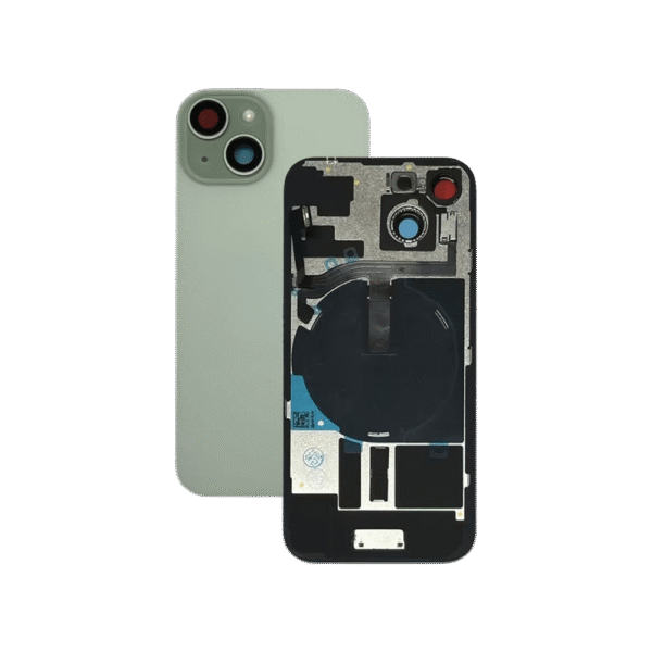 Back Glass w/ Small Parts for iPhone 15 Plus (US Version) (Grade A) (Green)