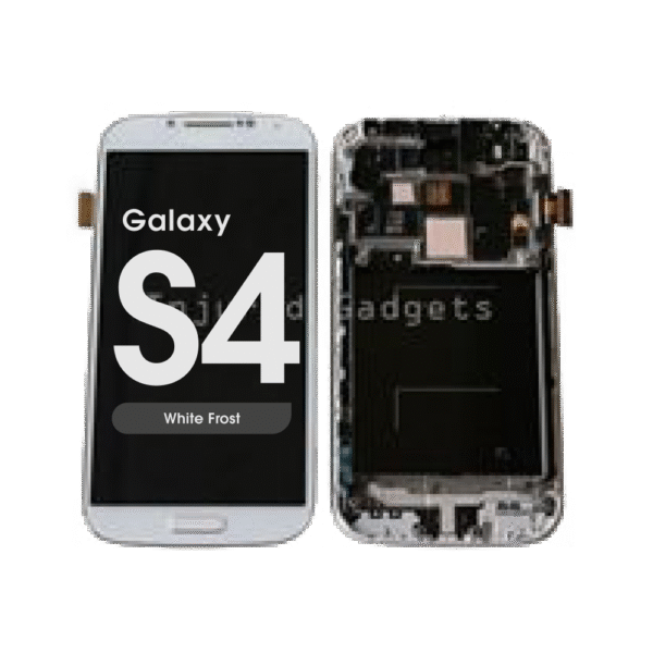 LCD Screen and Digitizer Assembly w/ Frame for Samsung Galaxy S4 (L720 / I545) (White Frost)