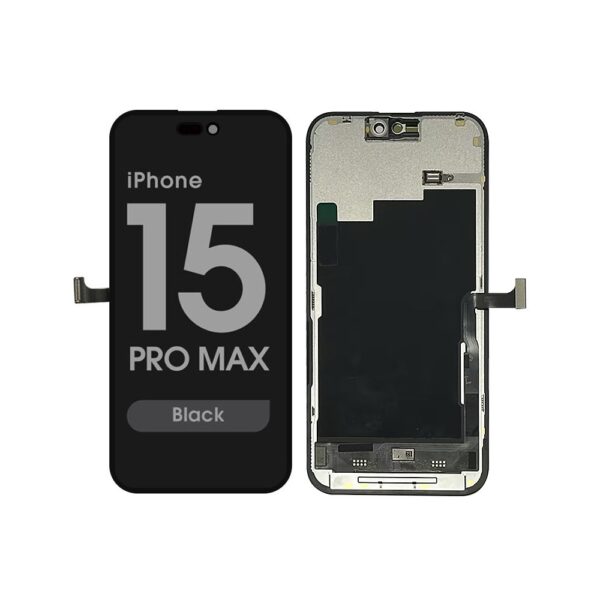 LCD Screen and Digitizer Assembly for iPhone 15 Pro Max (Black)