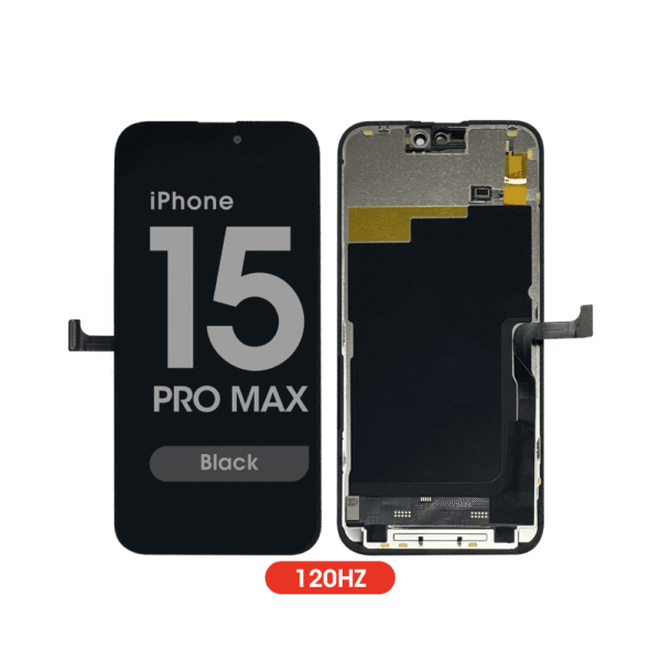 LCD Screen and Digitizer Assembly for iPhone 15 Pro Max (IC Swappable) (Black)