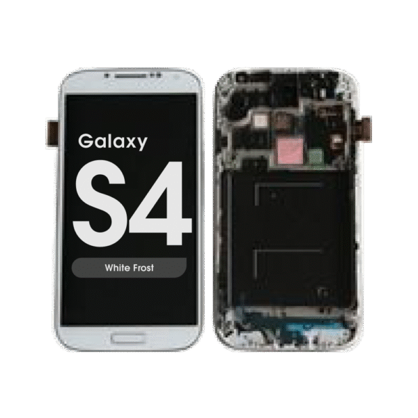 LCD Screen and Digitizer Assembly w/ Frame for Samsung Galaxy S4 (I337 / M919) (White Frost)