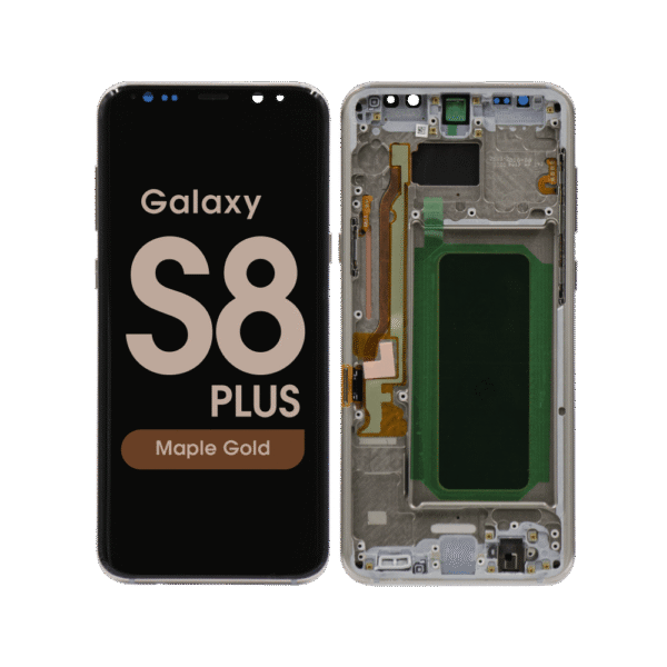 OLED Screen and Digitizer Assembly w/ Frame for Samsung Galaxy S8 Plus (G955) (Maple Gold)