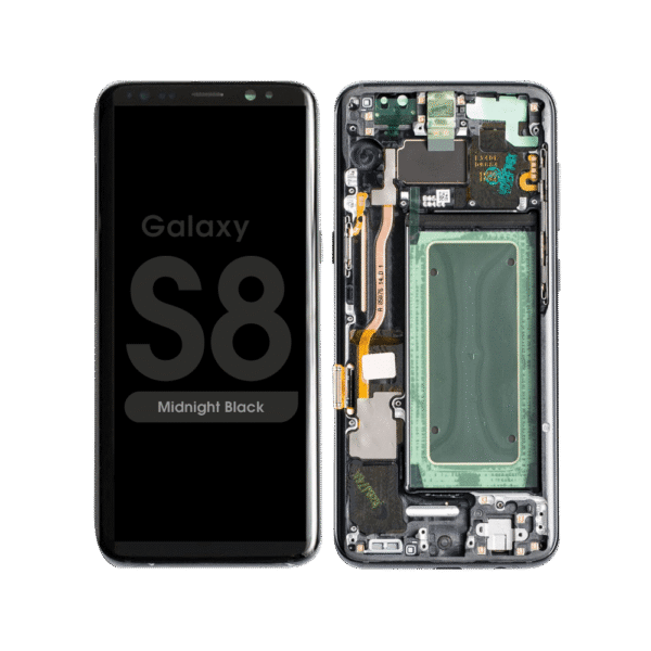 OLED Screen and Digitizer Assembly w/ Frame for Samsung Galaxy S8 (G950) (Midnight Black)