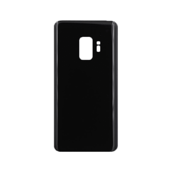Back Cover w/ Adhesive / Camera Lens for Samsung Galaxy S9 (G960) (No Logo) (Midnight Black)