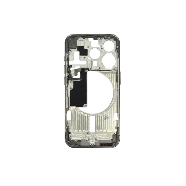 Mid Frame w/ Power Flex / Volume Flex for iPhone 15 Pro (US Version) (Natural Titanium)