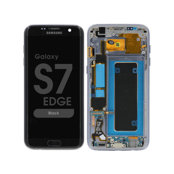 OLED Screen and Digitizer Assembly w/ Frame for Samsung Galaxy S7 Edge (G935) (Black)