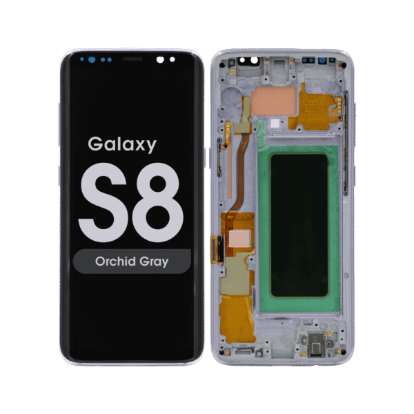 OLED Screen and Digitizer Assembly w/ Frame for Samsung Galaxy S8 (G950) (Orchid Gray)
