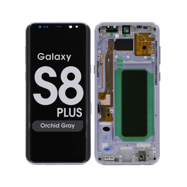 OLED Screen and Digitizer Assembly w/ Frame for Samsung Galaxy S8 Plus (G955) (Orchid Gray)