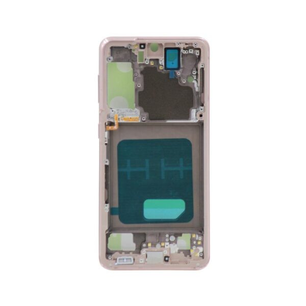 Mid Frame w/ Adhesive for Samsung Galaxy S21 (G991) (Phantom Pink)