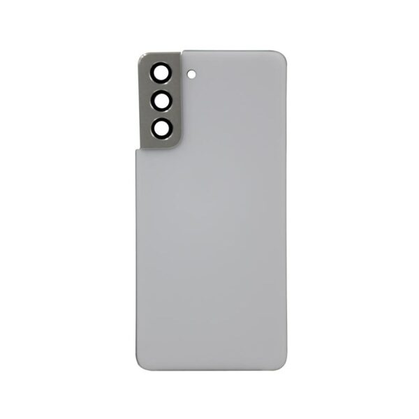 Back Cover w/ Adhesive / Camera Lens for Samsung Galaxy S21 (G991) (No Logo) (Phantom White)