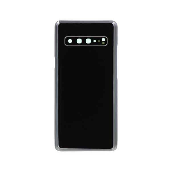 Back Cover w/ Adhesive / Camera Lens for Samsung Galaxy S10 5G (G977) (No Logo) (Prism Black)