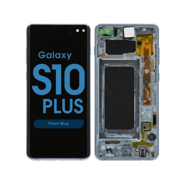 OLED Screen and Digitizer Assembly w/ Frame for Samsung Galaxy S10 Plus (G975) (Prism Blue)