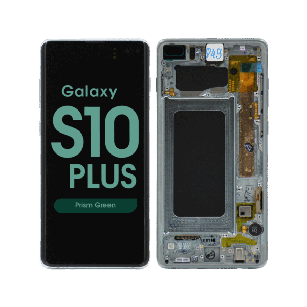 OLED Screen and Digitizer Assembly w/ Frame for Samsung Galaxy S10 Plus (G975) (Prism Green)