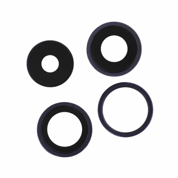Premium - Rear Camera Lens w/ Rings for iPhone 14 Pro Max (Deep Purple)