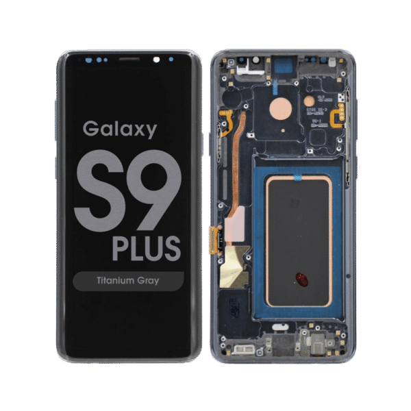 OLED Screen and Digitizer Assembly w/ Frame for Samsung Galaxy S9 Plus (G965) (Titanium Gray)