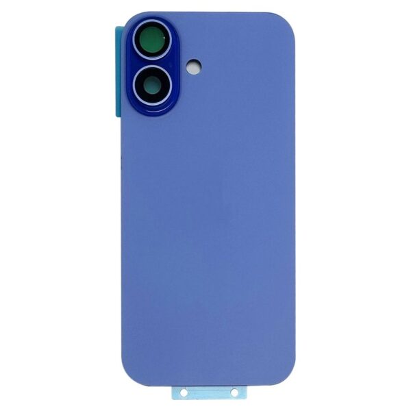 Back Glass w/ Camera Lens / MagSafe Magnet for iPhone 16 (Ultramarine) (No Logo)