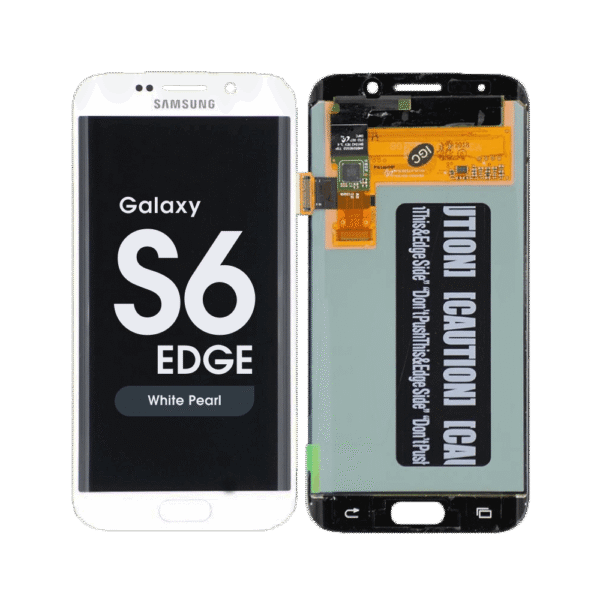 OLED Screen and Digitizer Assembly for Samsung Galaxy S6 Edge (G925) (No Frame) (White Pearl)