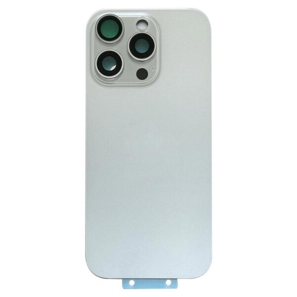 Back Glass w/ Camera Lens / MagSafe Magnet for iPhone 16 Pro Max (White Titanium) (No Logo)