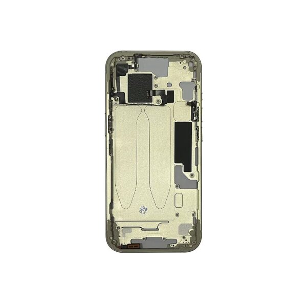 Mid Frame w/ Power Flex / Volume Flex for iPhone 15 (Yellow)