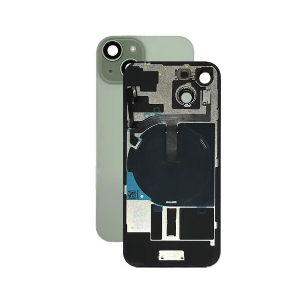 Back Glass w/ Small Parts for iPhone 15 (US Version) (Grade A) (Green)