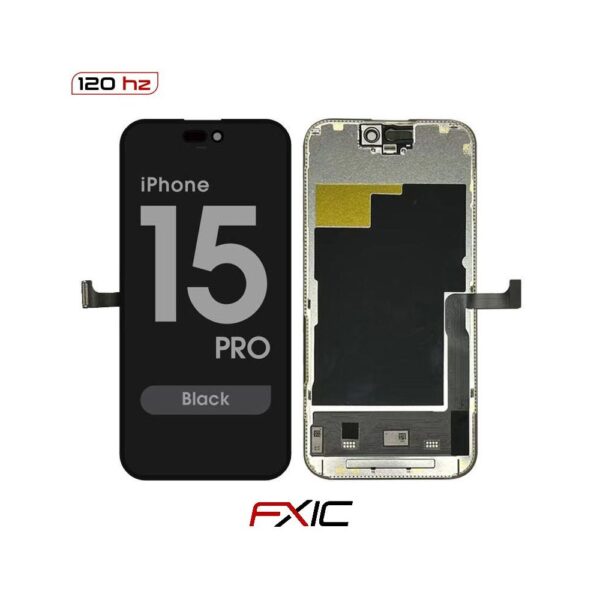 SOFT OLED Screen Assembly for iPhone 15 Pro (Black) (IC Swappable)
