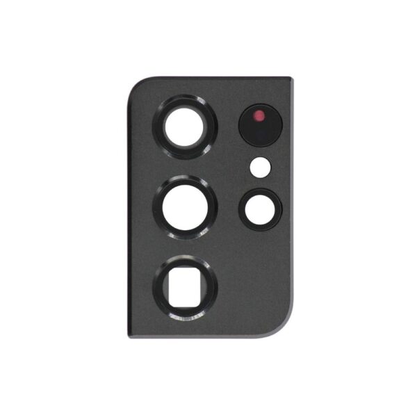 Rear Camera Lens Cover w/ Bezel Ring for Samsung Galaxy S21 Ultra 5G (G998) (Phantom Black)
