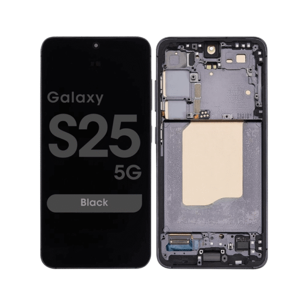 OLED Screen and Digitizer Assembly w/ Frame for Samsung Galaxy S25 5G (S931) (US / International Version) (Black)